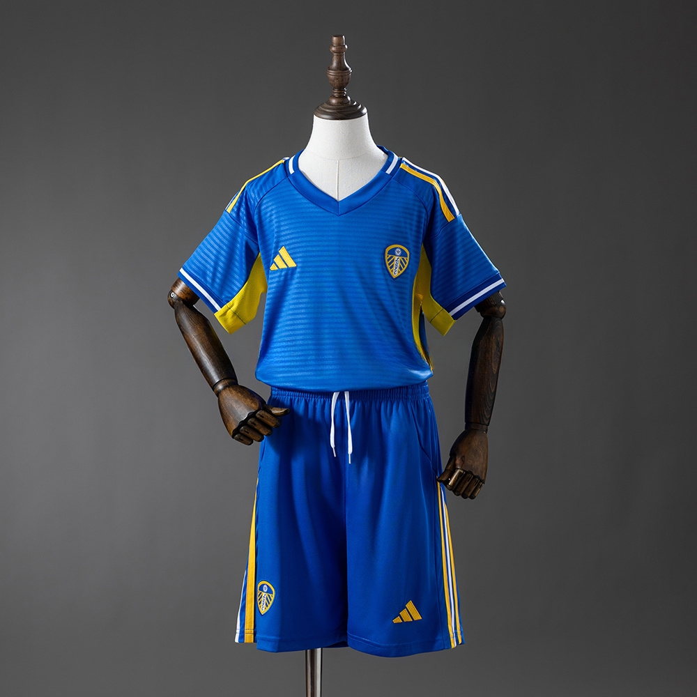 Leeds United 25_26 Away Kids kit Jersey – Replica Football Soccer Shirt – SIZE 16-28