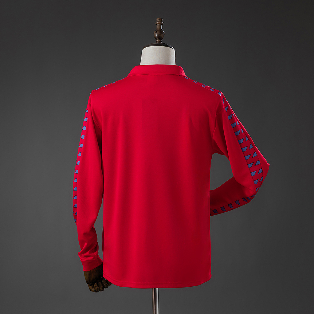 Osasuna 1983 Home Retro Long Sleeve Jersey – Replica Football Soccer Shirt – S–XXL