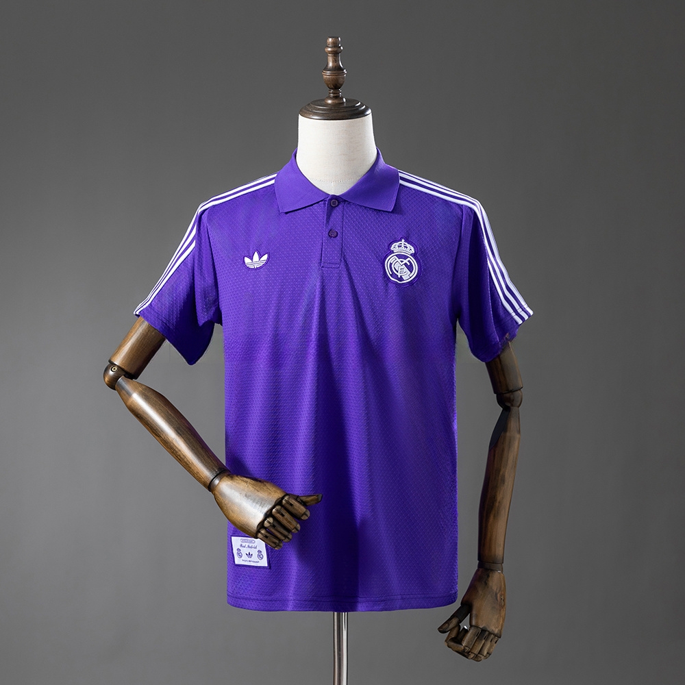Real Madrid 25_26 POLO - Purple S-XXL – Replica Football Soccer Shirt – S–XXL