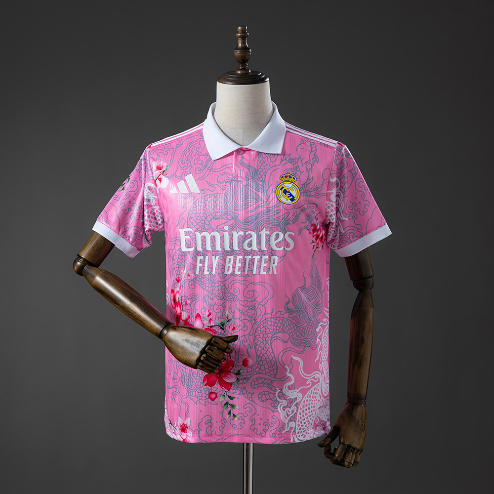 Real Madrid 25_26 Special Edition - Pink Jersey – Replica Football Soccer Shirt – S–XXL