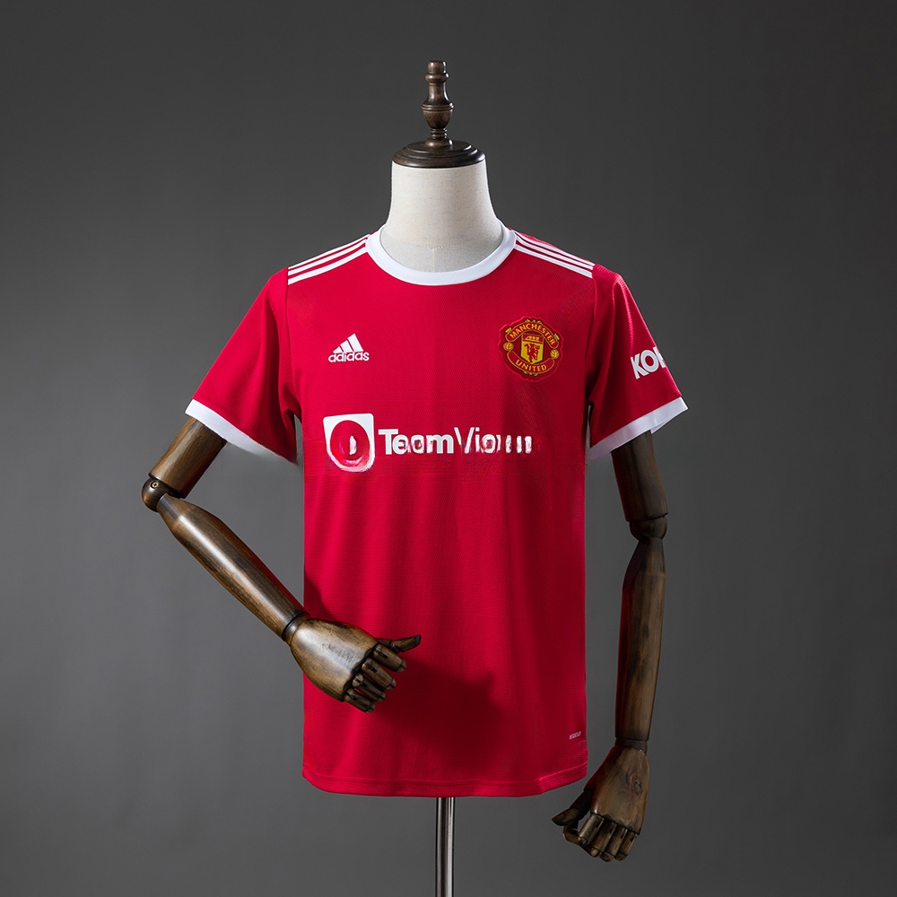 M-U 21_22 Home Retro Jersey – Replica Football Soccer Shirt – S–XXL