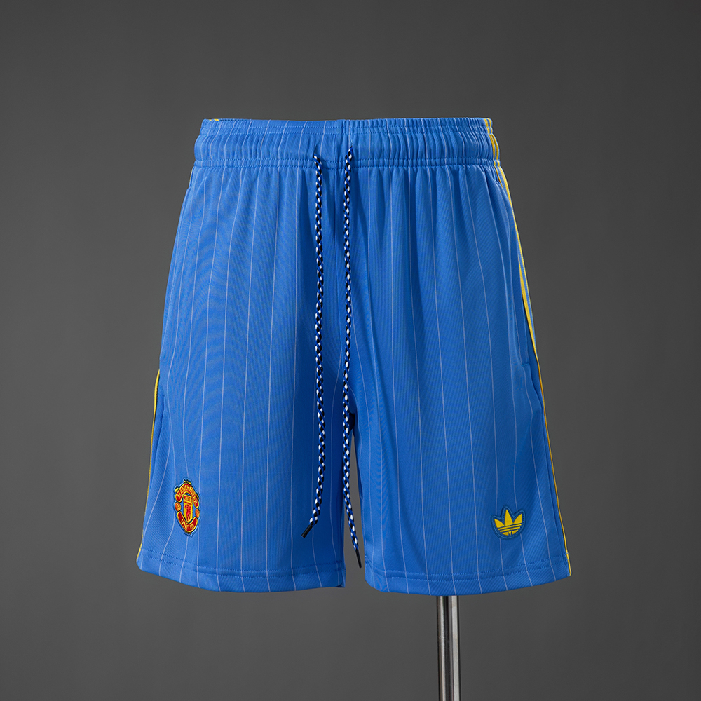 M-U Terrace Icons Shorts Blue – Football Lifestyle Shorts – S–XXL