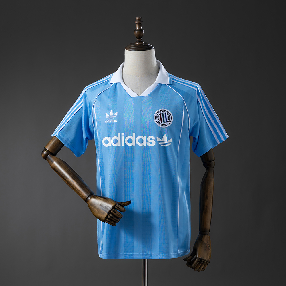 Originals Classic Three Stripes – Light Blue Jersey – Replica Football Soccer Shirt – S–XXL
