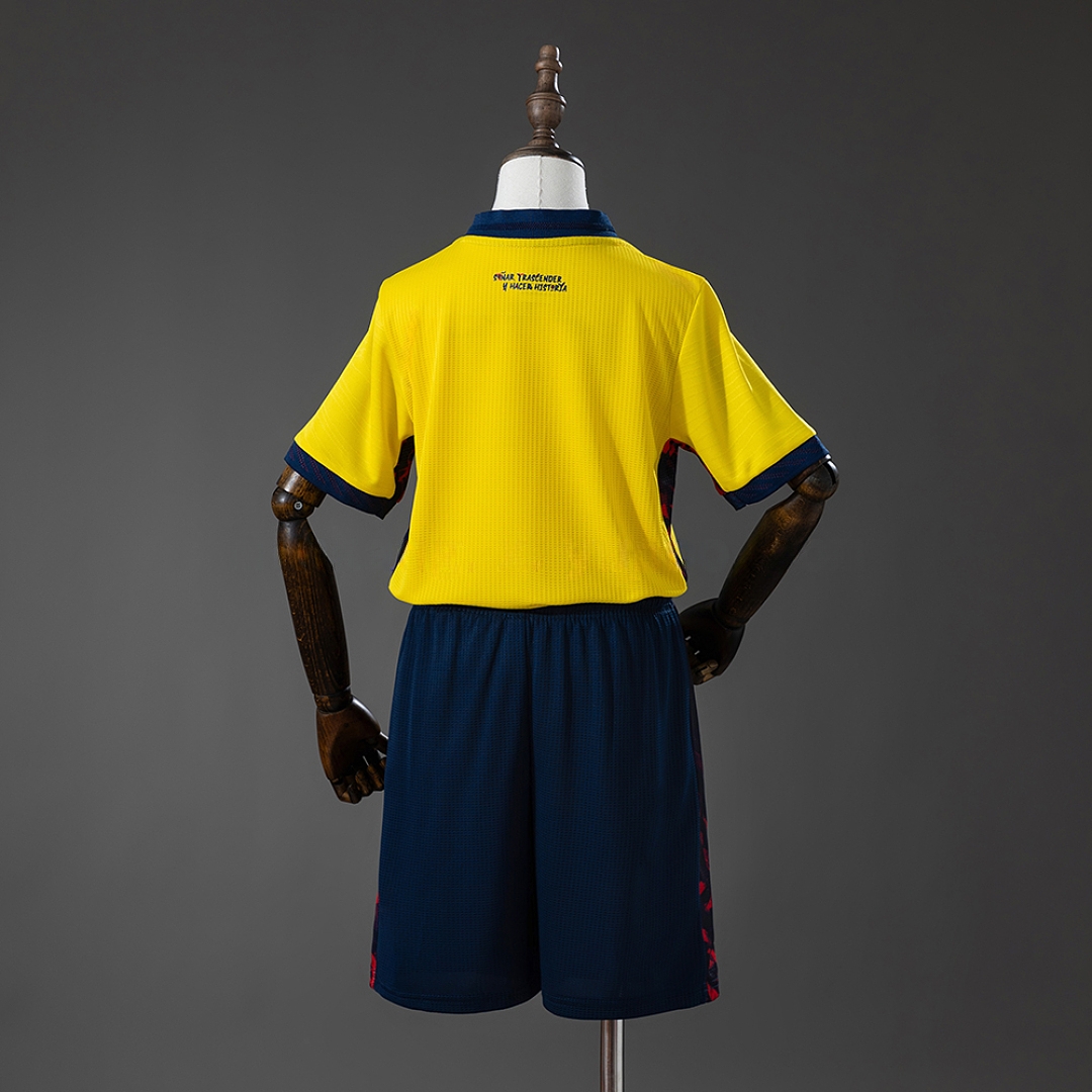Ecuador 2026 Home Kids Kit Jersey – Replica Football Soccer Shirt – Size 16–28