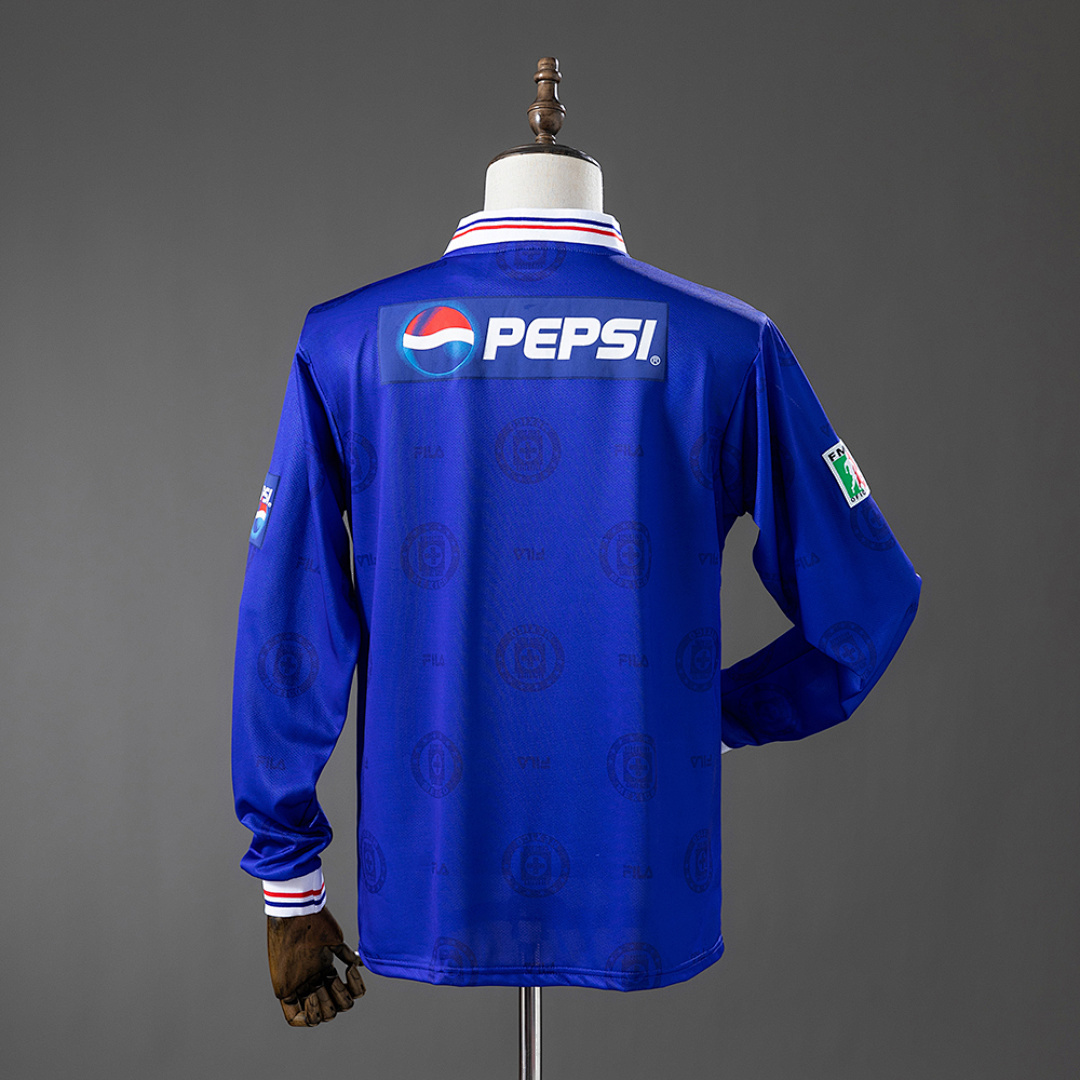 Cruz Azul 1998 Home Long-Sleeve Retro Jersey – Replica Football Soccer Shirt – S–XXL