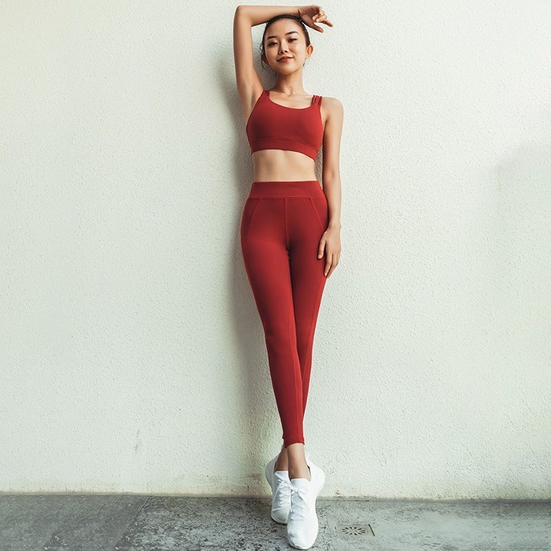 Women's Casual Yoga Workout New Slim-Fit Breathable Sportswear