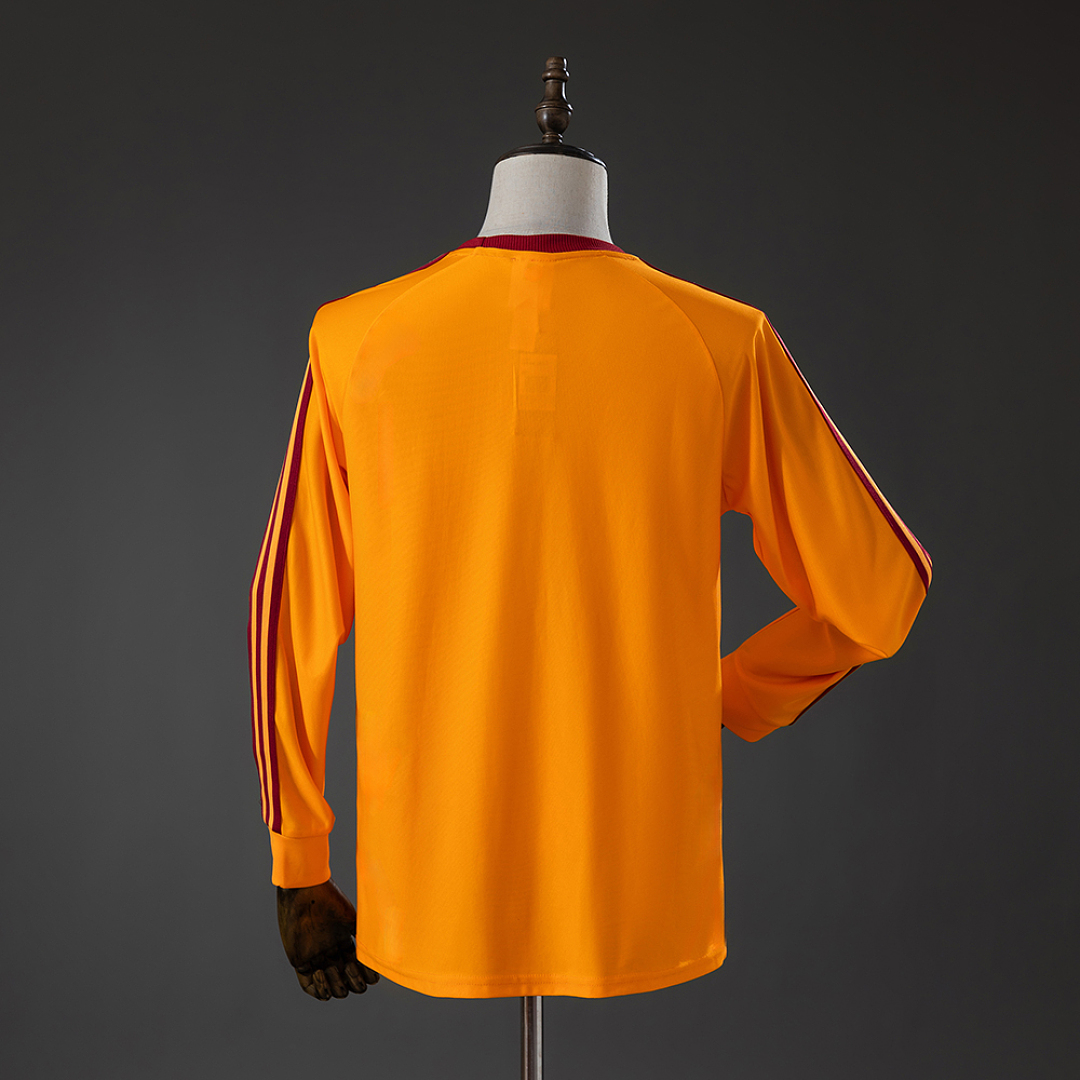 Roma Terrace Icons Long Sleeve T-Shirt Orange – Replica Football Casual Wear – S–XXL