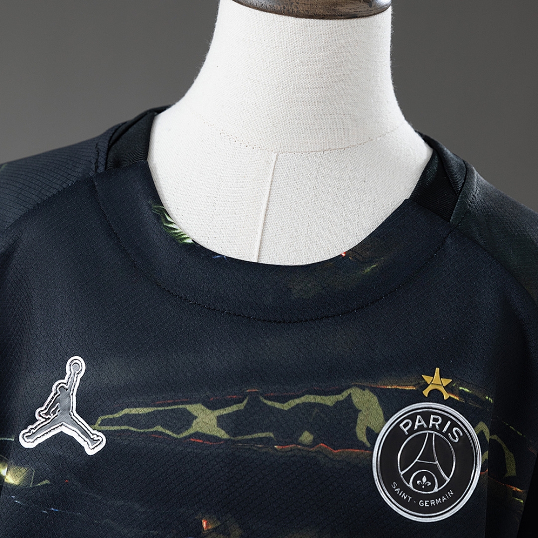 PSG 25_26 Night Edition Kids Kit Jersey – Replica Football Soccer Shirt – SIZE 16-28