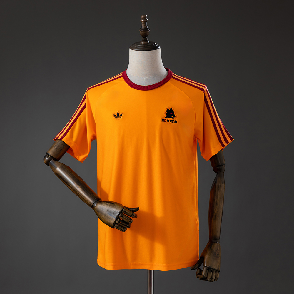 Roma Terrace Icons T-Shirt Orange – Replica Football Casual Wear – S–XXL