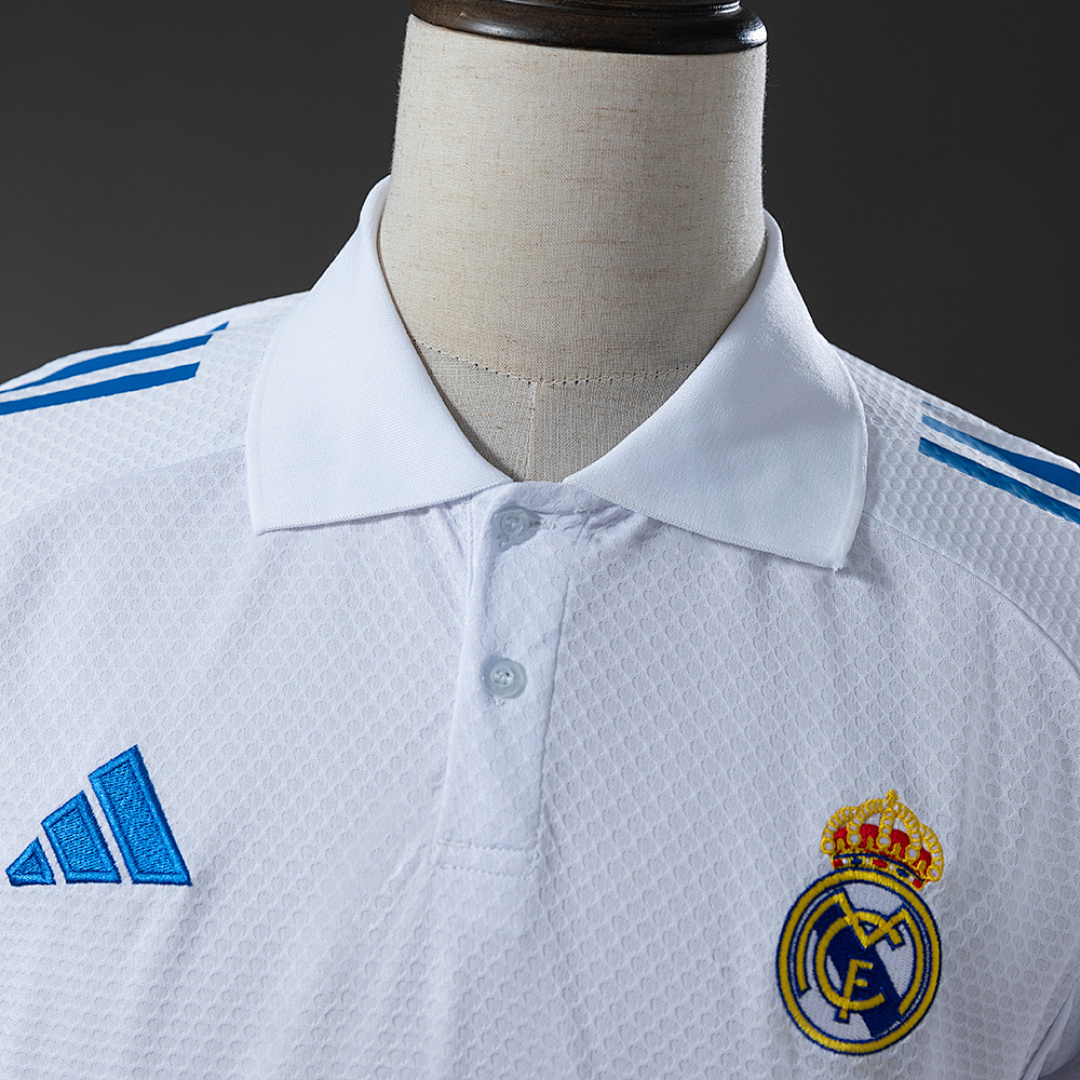 Real Madrid 25_26 POLO - White – Replica Football Soccer Shirt – S–XXL