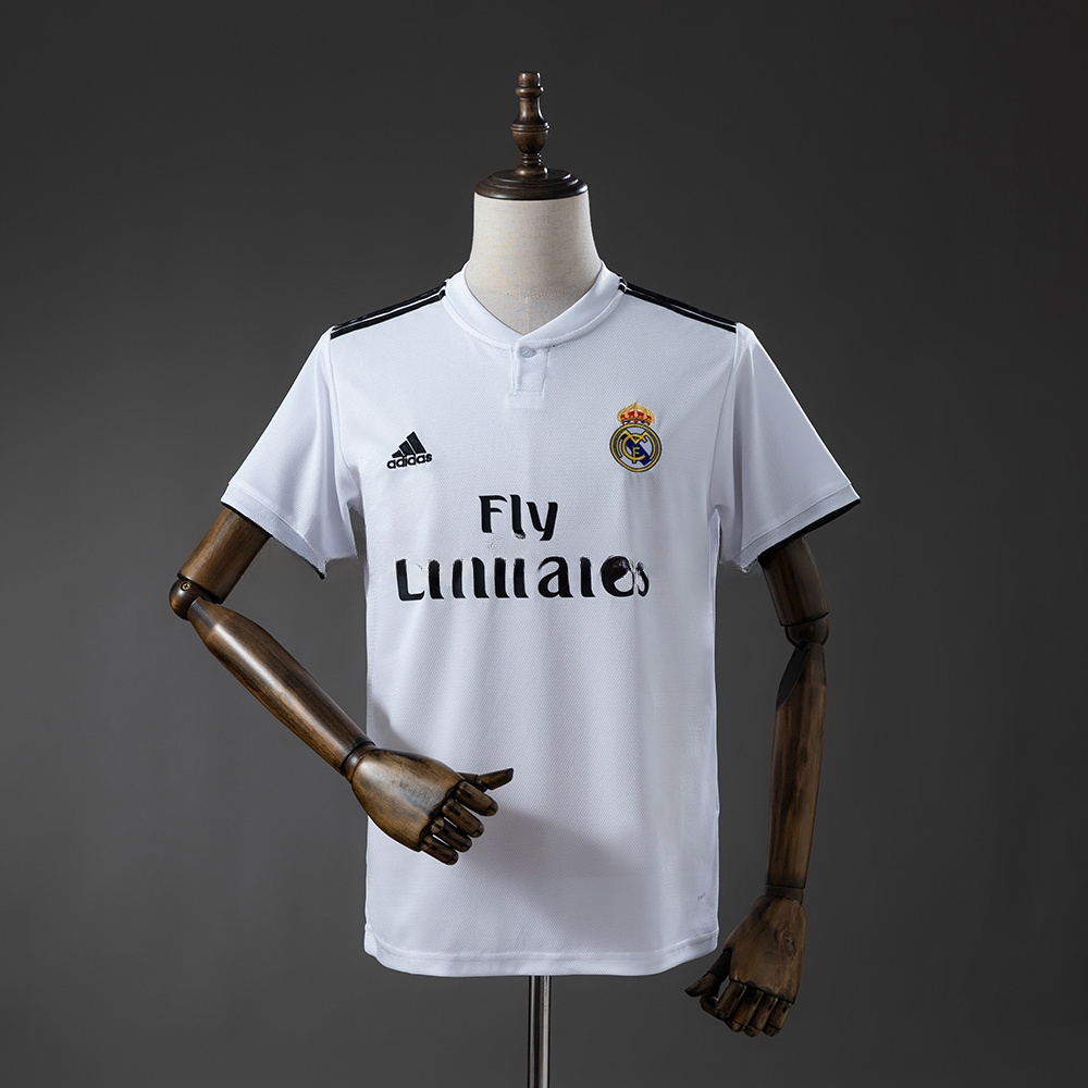 Real Madrid 18_19 Home Retro Jersey – Replica Football Soccer Shirt – S–XXL
