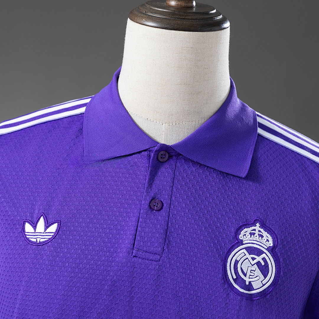 Real Madrid 25_26 POLO - Purple S-XXL – Replica Football Soccer Shirt – S–XXL