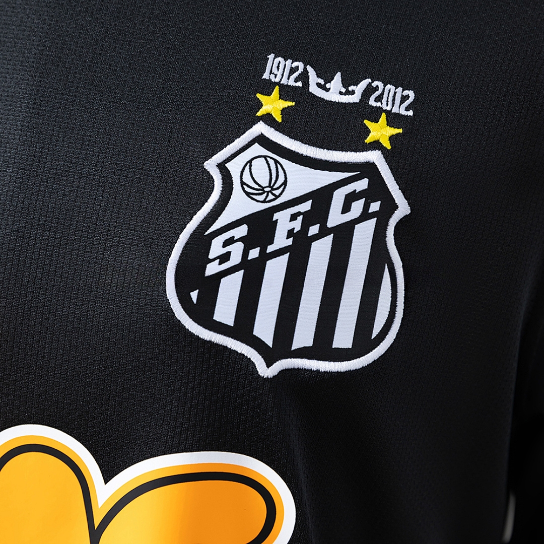 Santos 12_13 Away Long-Sleeve Retro Jersey – Replica Football Soccer Shirt – S–XXL
