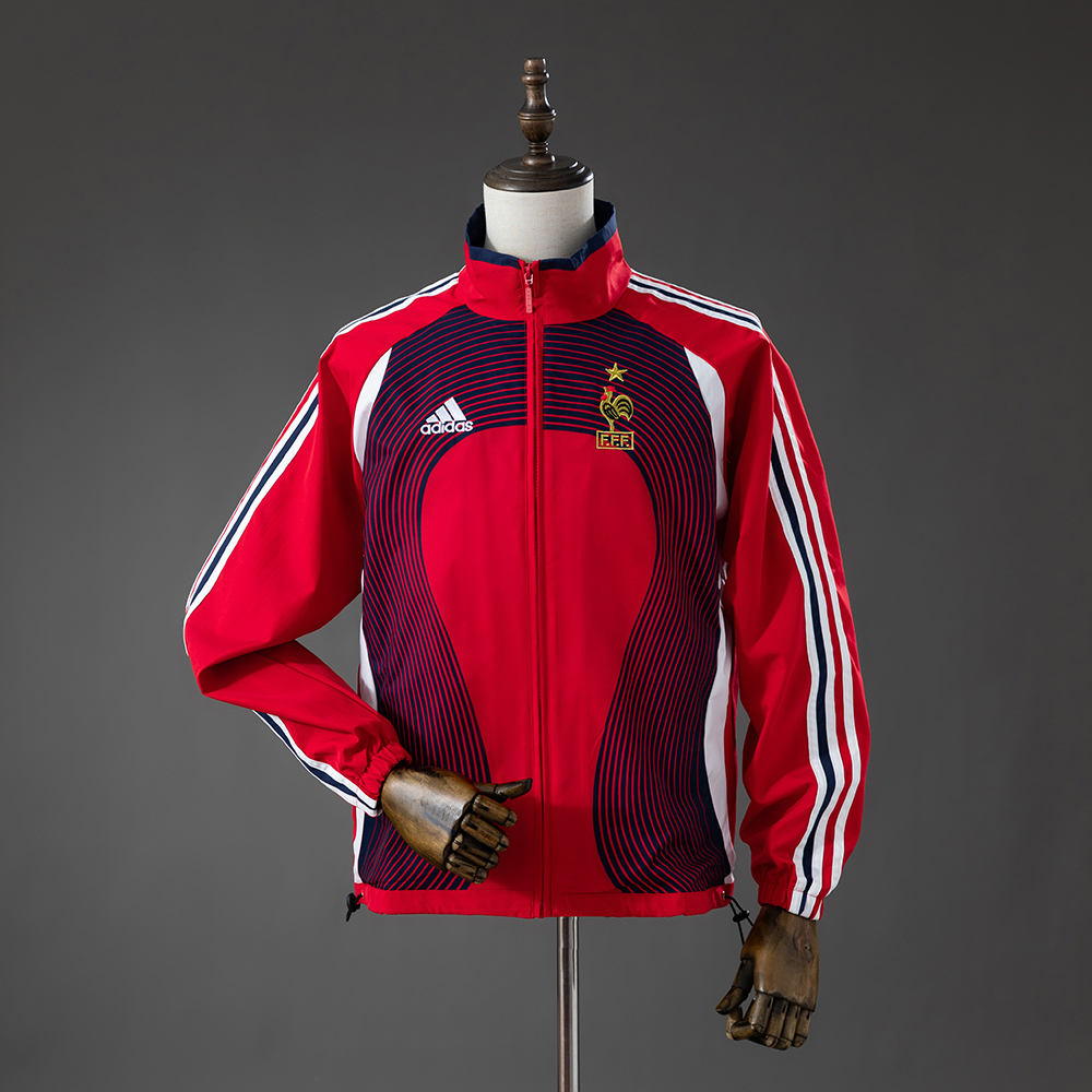France 2006 Training Windbreaker – Red – Replica Football Jacket – S–XXL