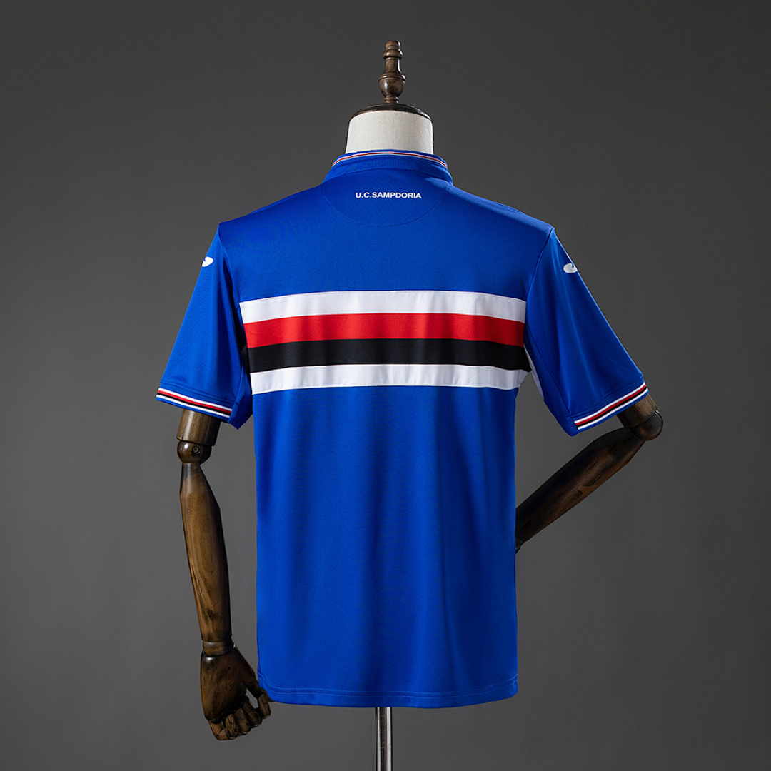 Sampdoria 15_16 Home Retro Jersey – Replica Football Soccer Shirt – S–XXL