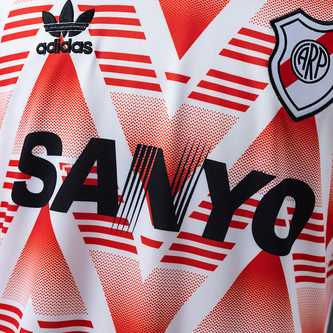 River Plate 92/93 Away Long-Sleeved Retro Jersey – Replica Football Soccer Shirt – S–XXL