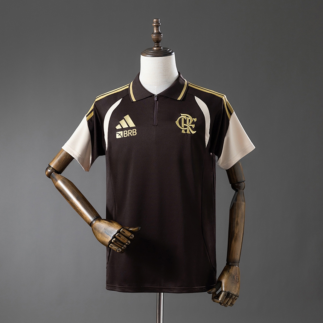 Flamengo 26/27 Training POLO – Brown Jersey – Replica Football Soccer Shirt – S–4XL