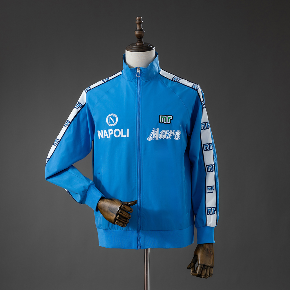 Napoli 88_89 Windbreaker – Blue – Replica Football Jacket – S–XXL