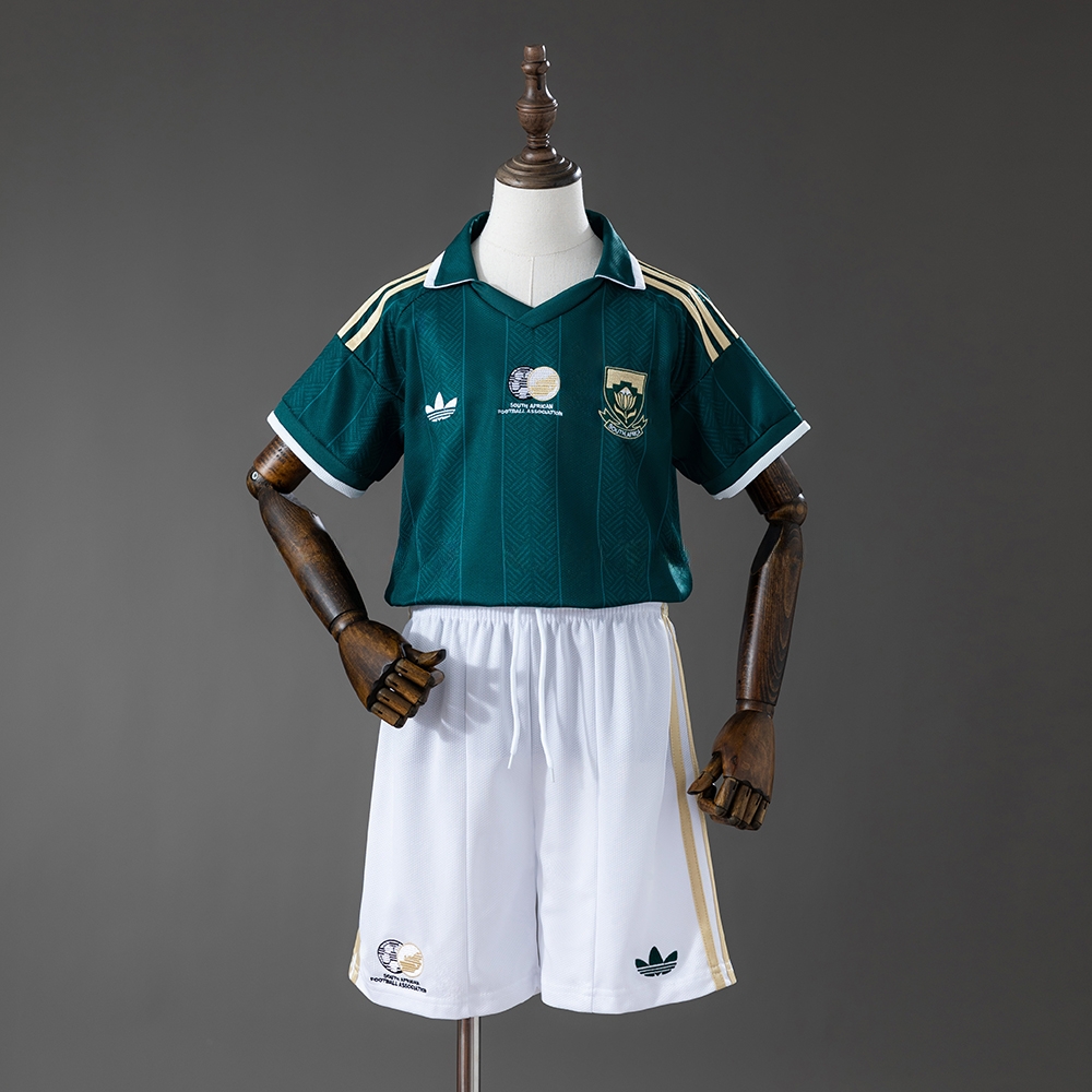 South Africa 2026 Away Kids Kit Jersey – Replica Football Soccer Shirt – Size 16–28