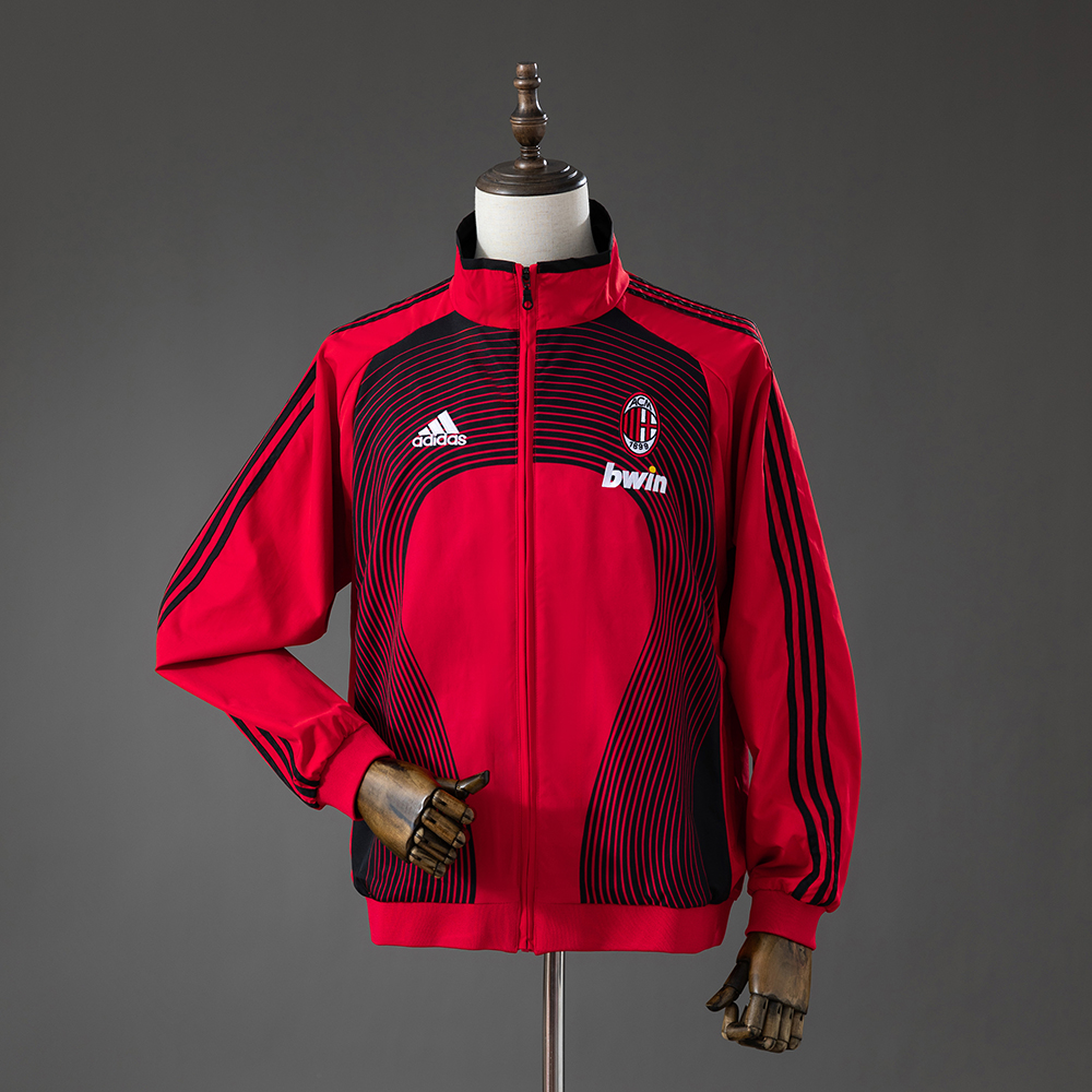 AC Milan 06_07 Training Windbreaker – Red – Replica Football Jacket – S–XXL