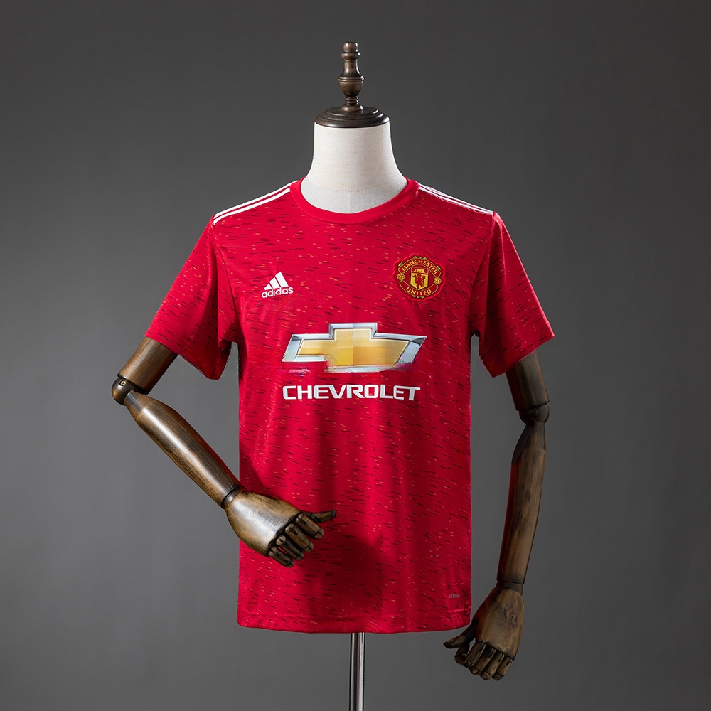 M-U 20_21 Home Retro Jersey – Replica Football Soccer Shirt – S–XXL