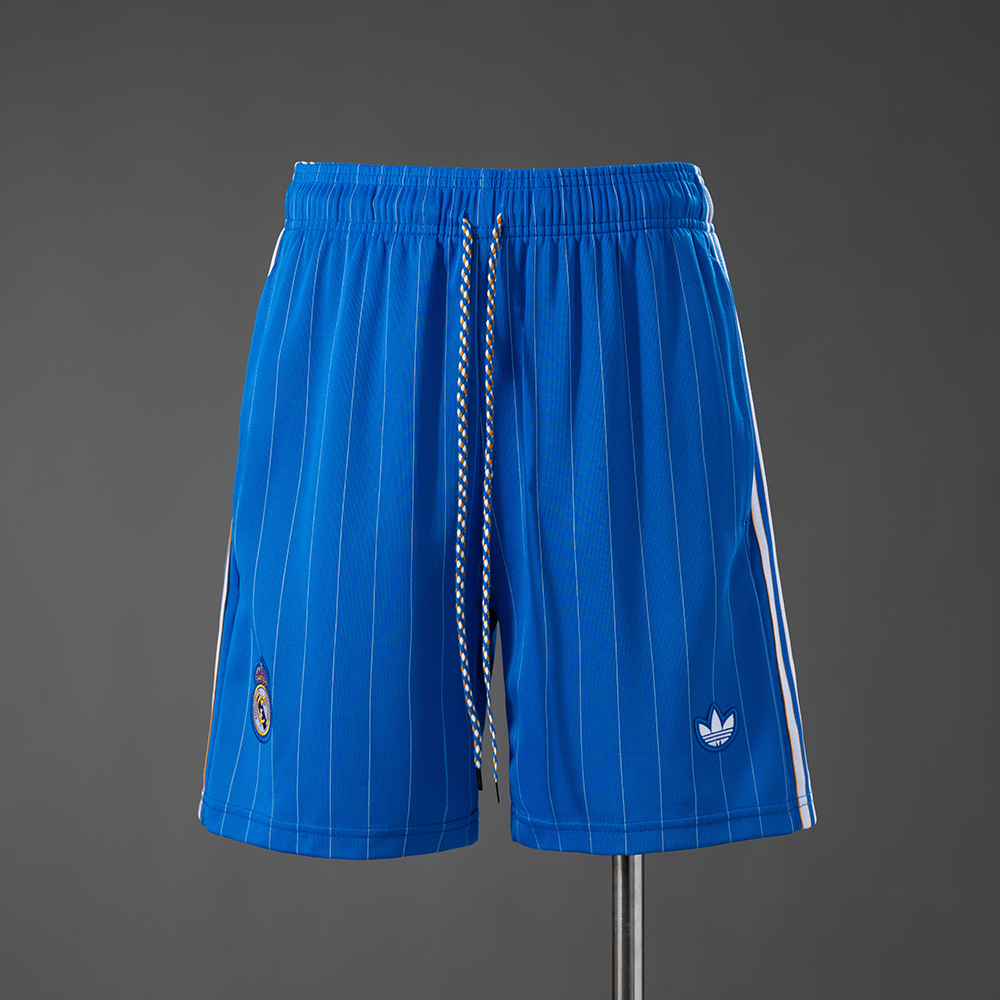 Real Madrid Terrace Icons Shorts Blue – Football Lifestyle Shorts – S–XXL