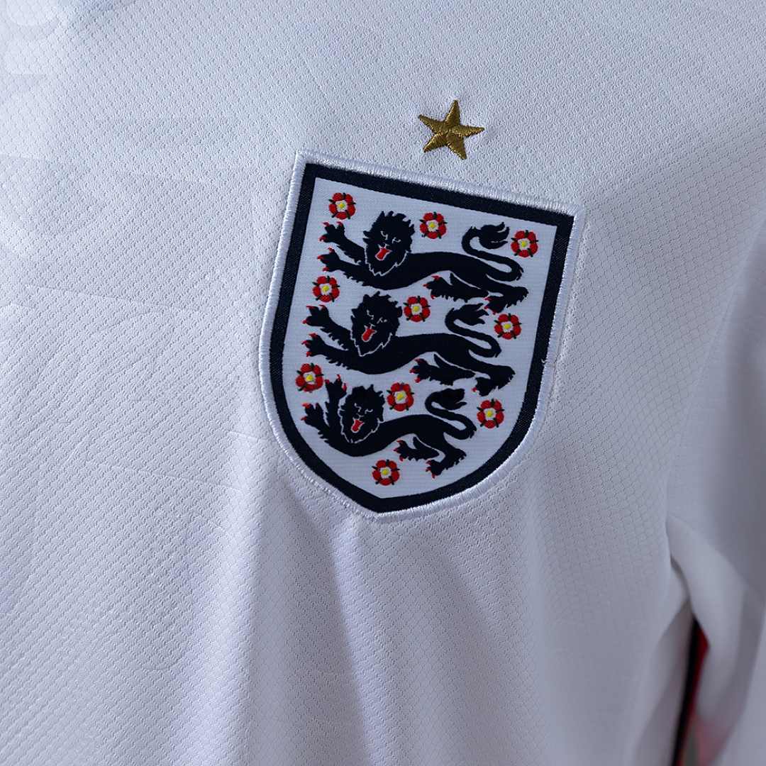 England 2026 Home Long Sleeve Jersey – Replica Football Soccer Shirt – S–3XL