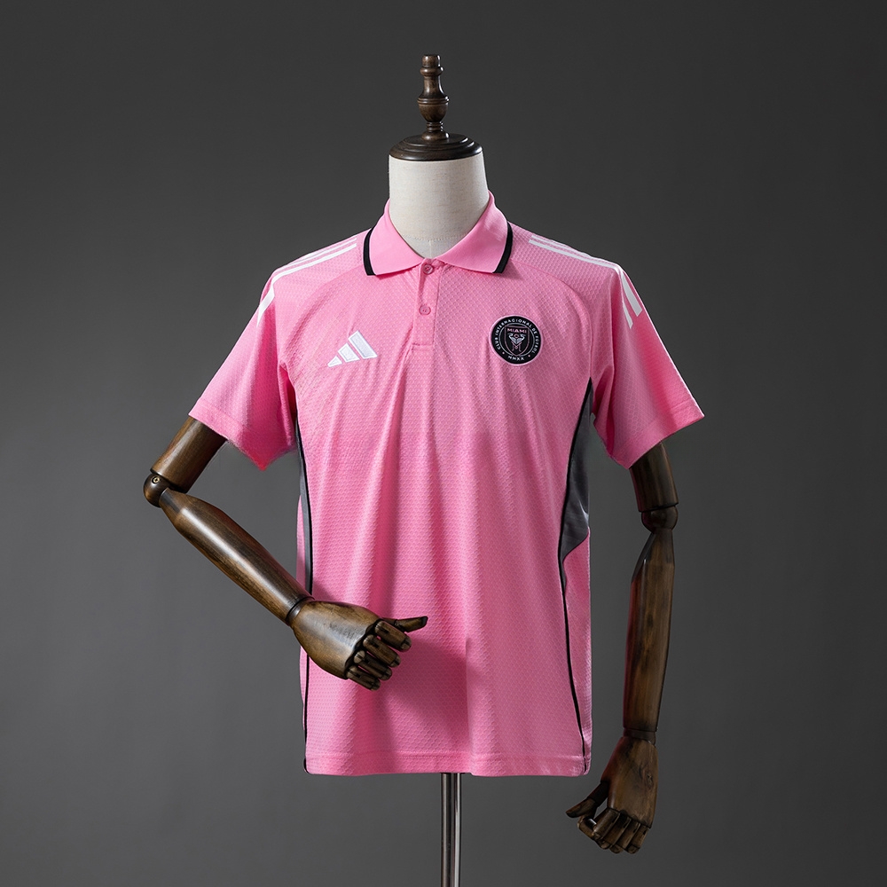 Inter Miami 25_26 POLO-Pink S-XXL – Replica Football Soccer Shirt – S–XXL