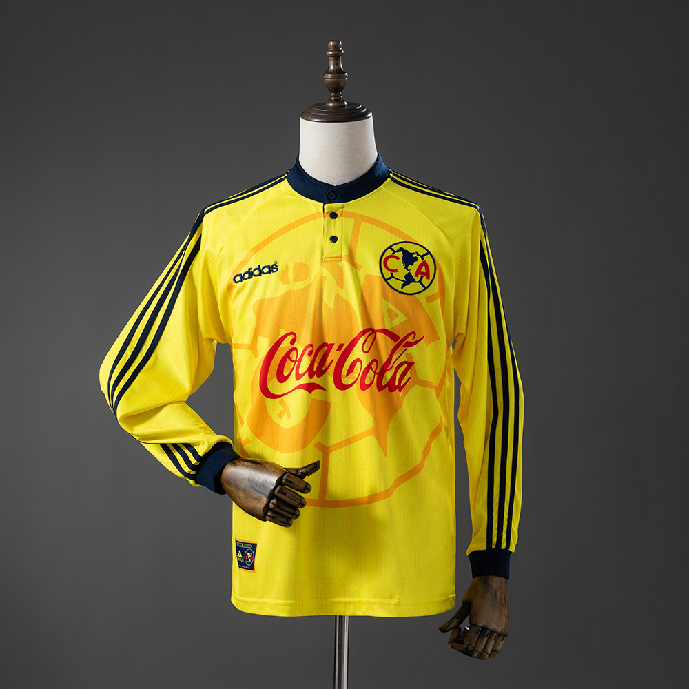 America 97_98 Home Long-Sleeve Retro Jersey – Replica Football Soccer Shirt – S–XXL