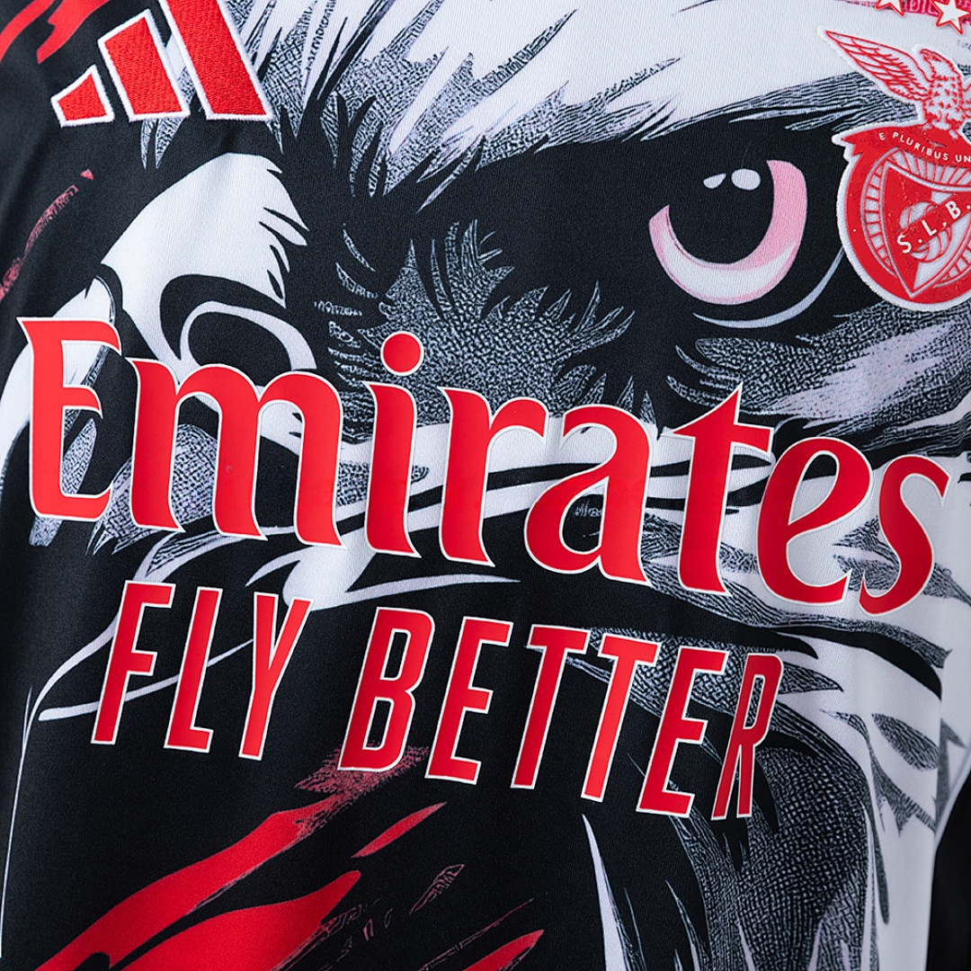 Benfica 26_27 Special Eagle Jersey - Black& White – Replica Football Soccer Shirt – S–4XL