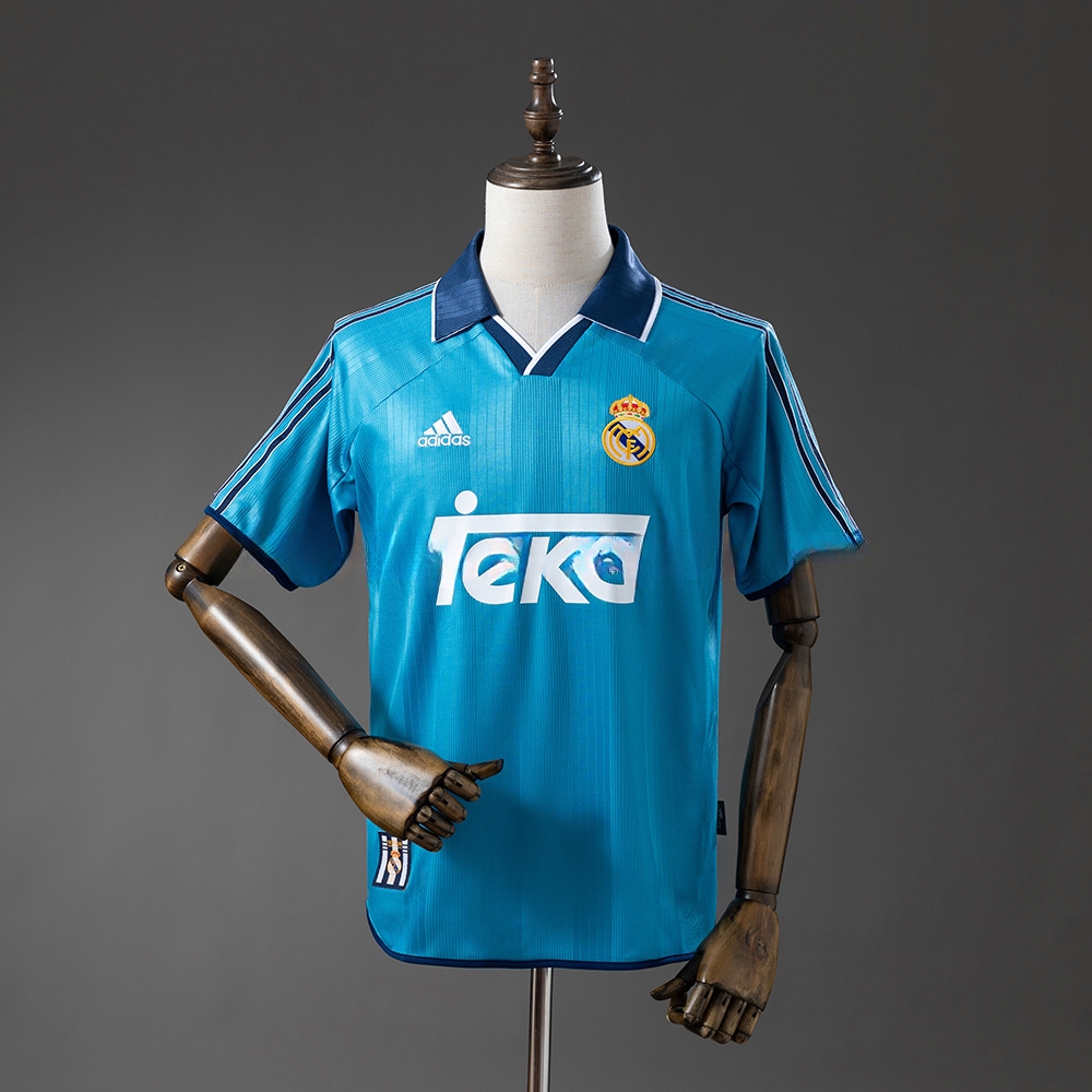 Real Madrid 99_00 Third Away Retro Jersey – Replica Football Soccer Shirt – S–XXL