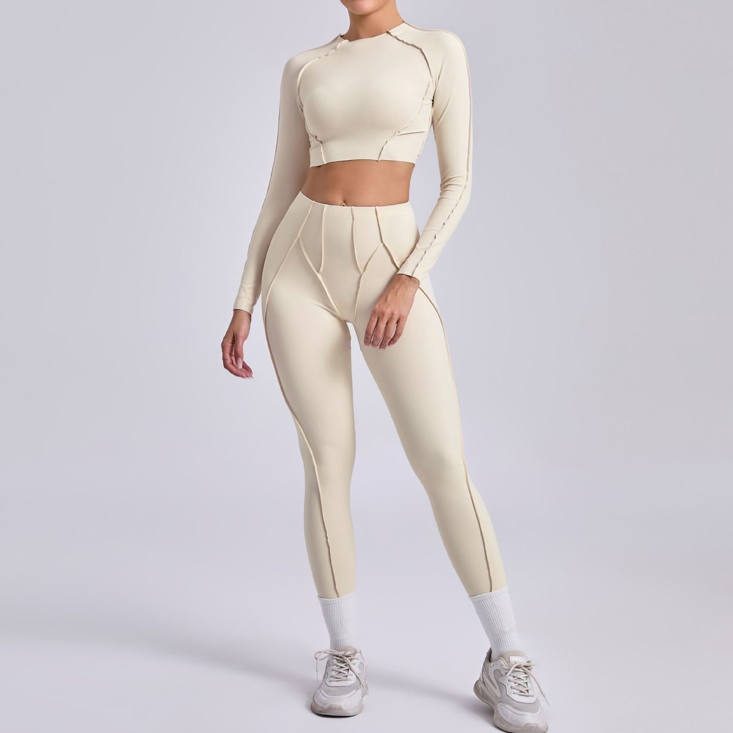 Women's Casual Yoga Workout New Slim-Fit Breathable Sportswear