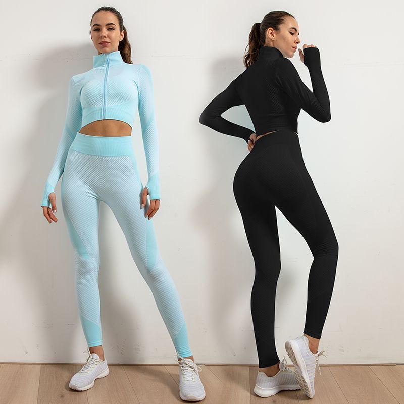 Women's Casual Yoga Workout New Slim-Fit Breathable Sportswear