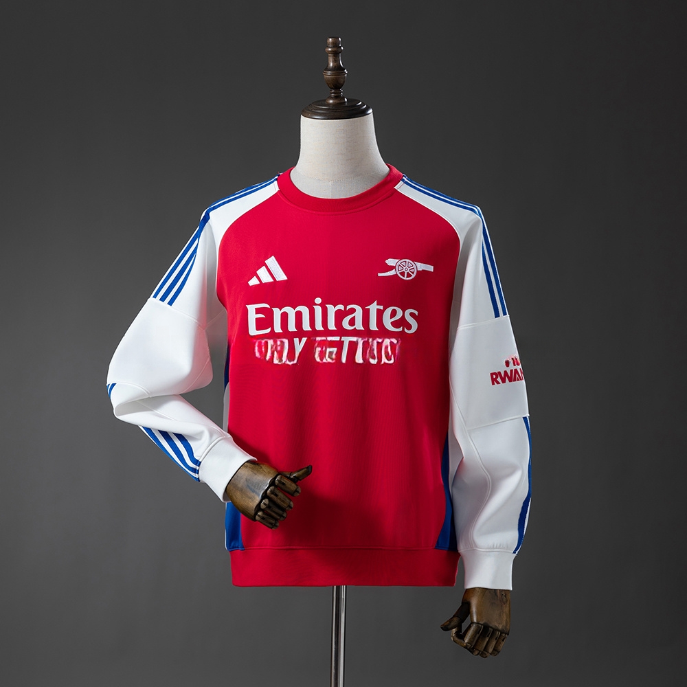 Arsenal 25/26 Long-Sleeved Sweatshirt – Replica Football Soccer Top – M–4XL