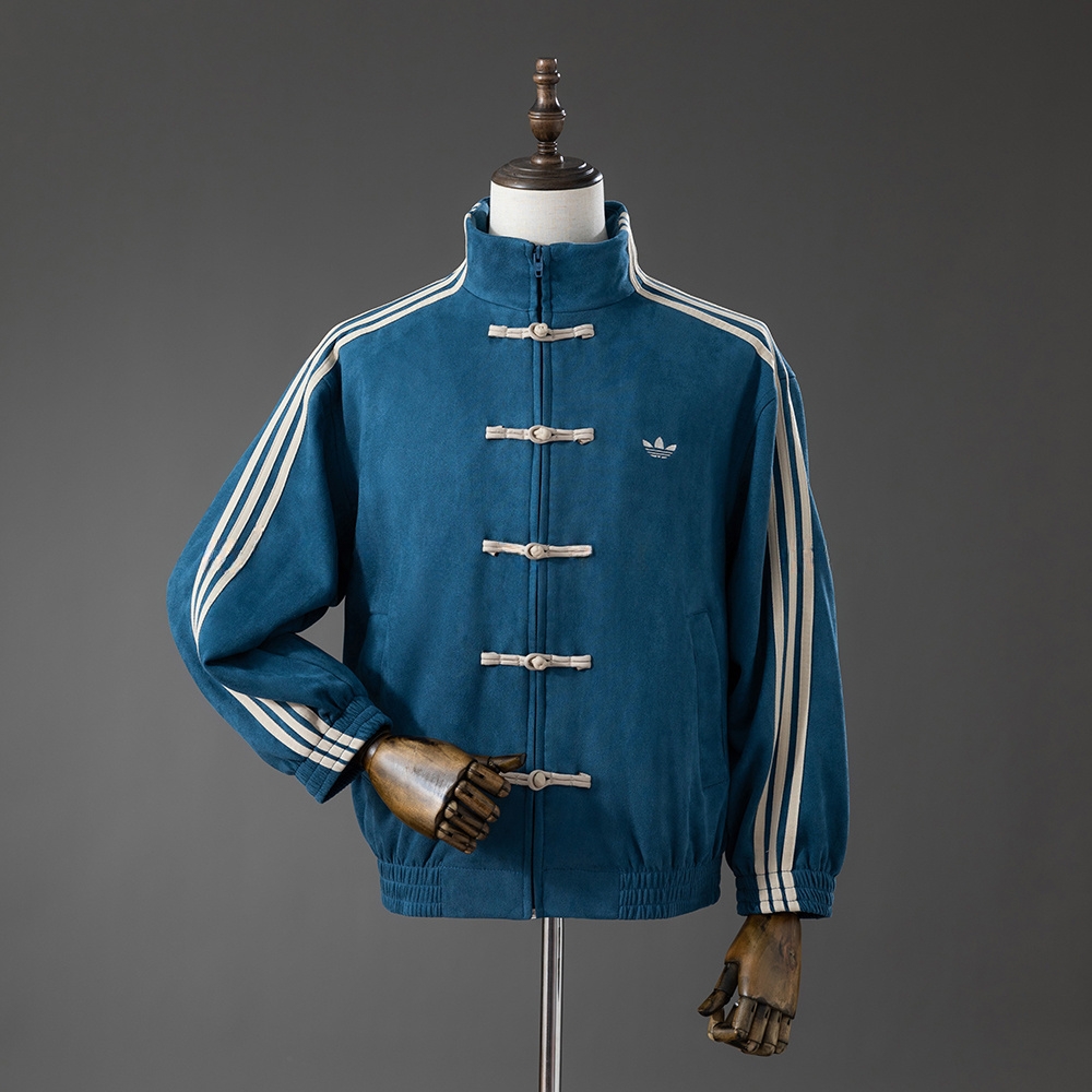 Chinese New Year Tang-Style Jacket Cowboy Blue – Replica Football Soccer Shirt – S–XL