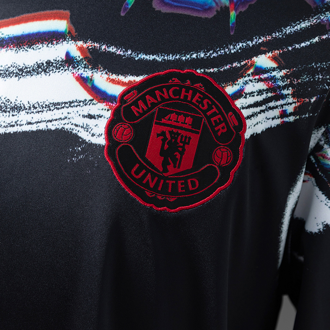 M-U 25/26 Long-Sleeved Pre-Match Jersey – Replica Football Soccer Shirt – S–4XL