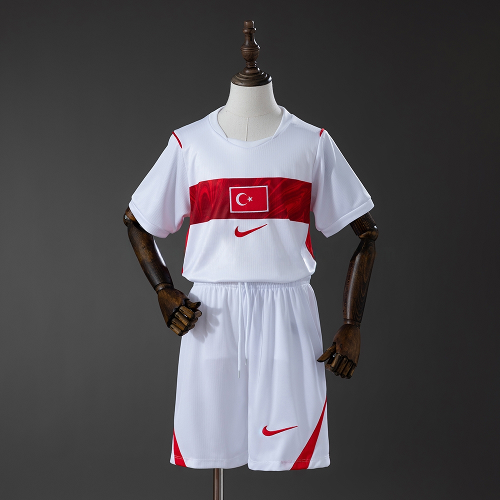 Türkiye2026 Home Kids Kit Jersey – Replica Football Soccer Shirt – Size 16–28