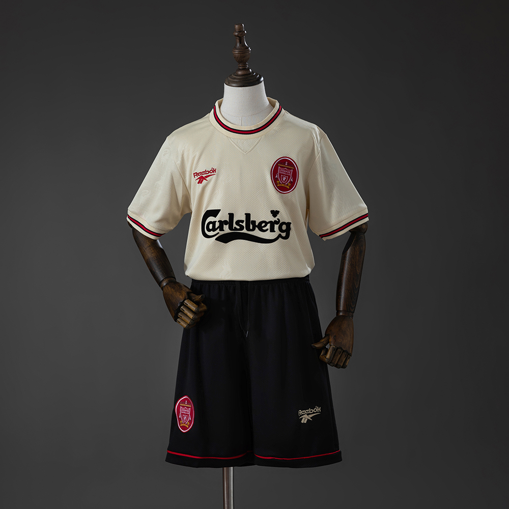 LFC 96_97 Away Retro Kids Kit Jersey – Replica Football Soccer Shirt – Size 16–28