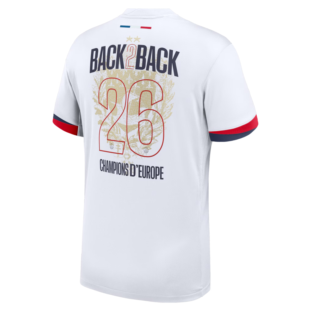 2025-26 PSG Away Fan Jersey — 2026 European Champions Edition