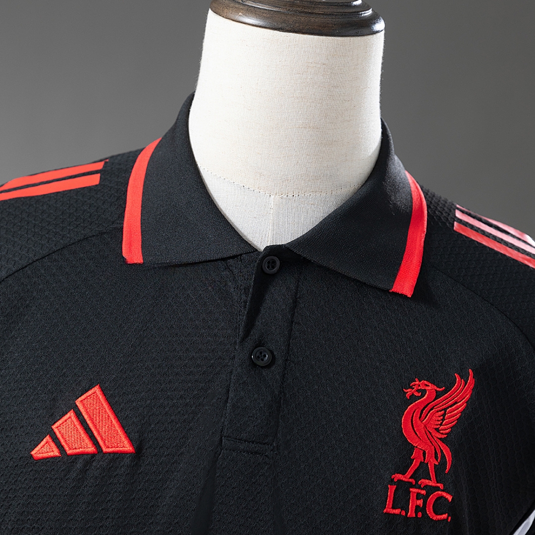 LFC 25_26 POLO - Black S-XXL – Replica Football Soccer Shirt – S–XXL