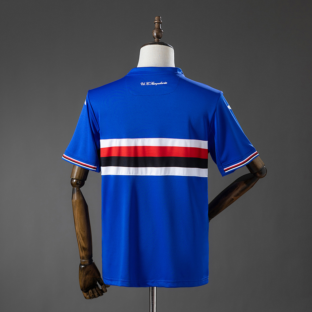 Sampdoria 16_17 Home Retro Jersey – Replica Football Soccer Shirt – S–XXL