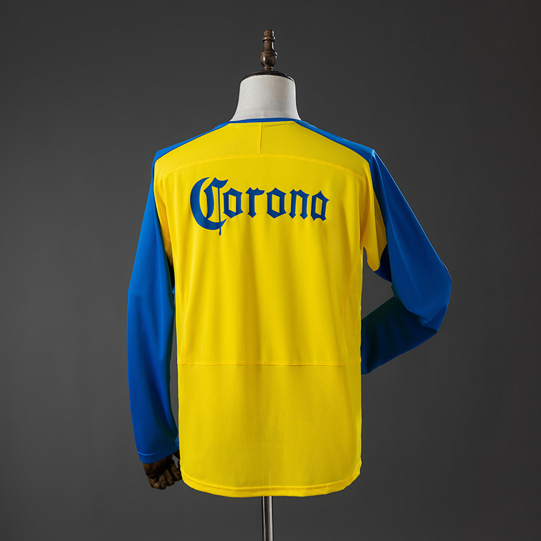 America 03_04 Home Long-sleeved Retro Jersey – Replica Football Soccer Shirt – S–XXL