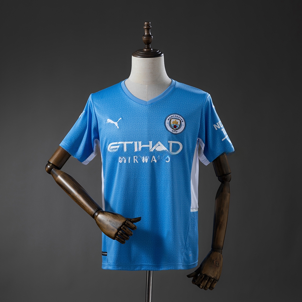 Manchester City 21_22 Home Retro Jersey – Replica Football Soccer Shirt – S–XXL