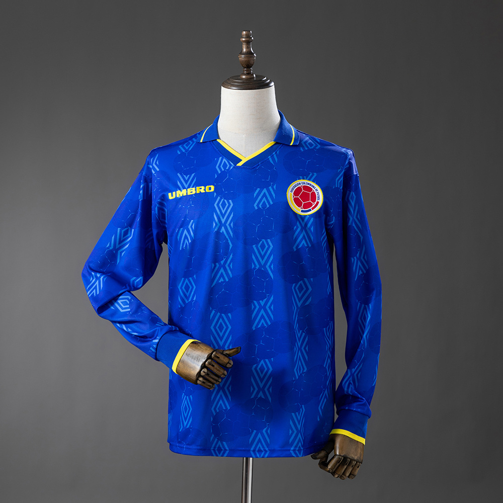 Colombia 1994 Away Long-sleeved Jersey – Replica Football Soccer Shirt – S–XXL