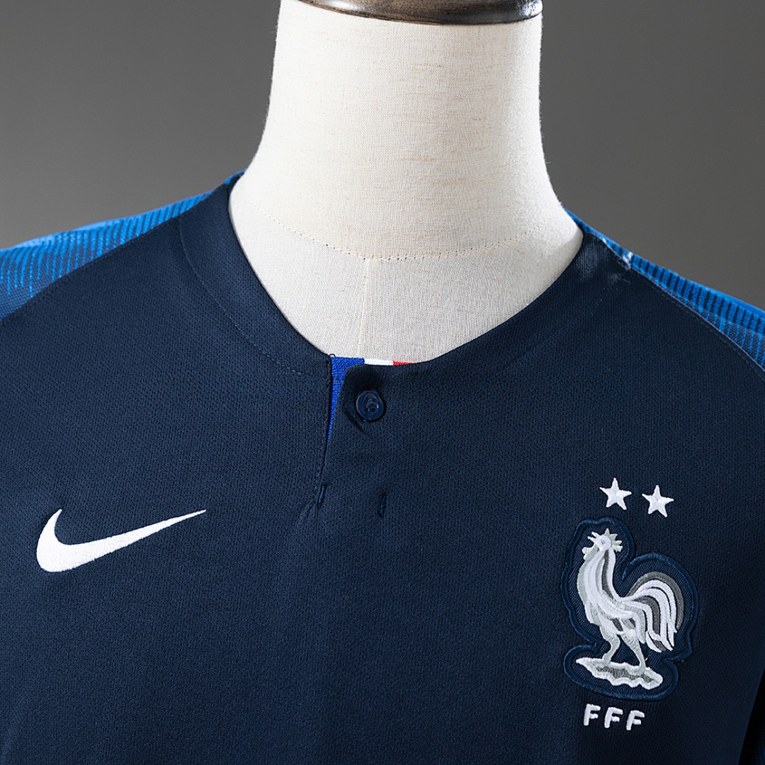 France 2018 Home Retro Jersey – Replica Football Soccer Shirt – S–XXL