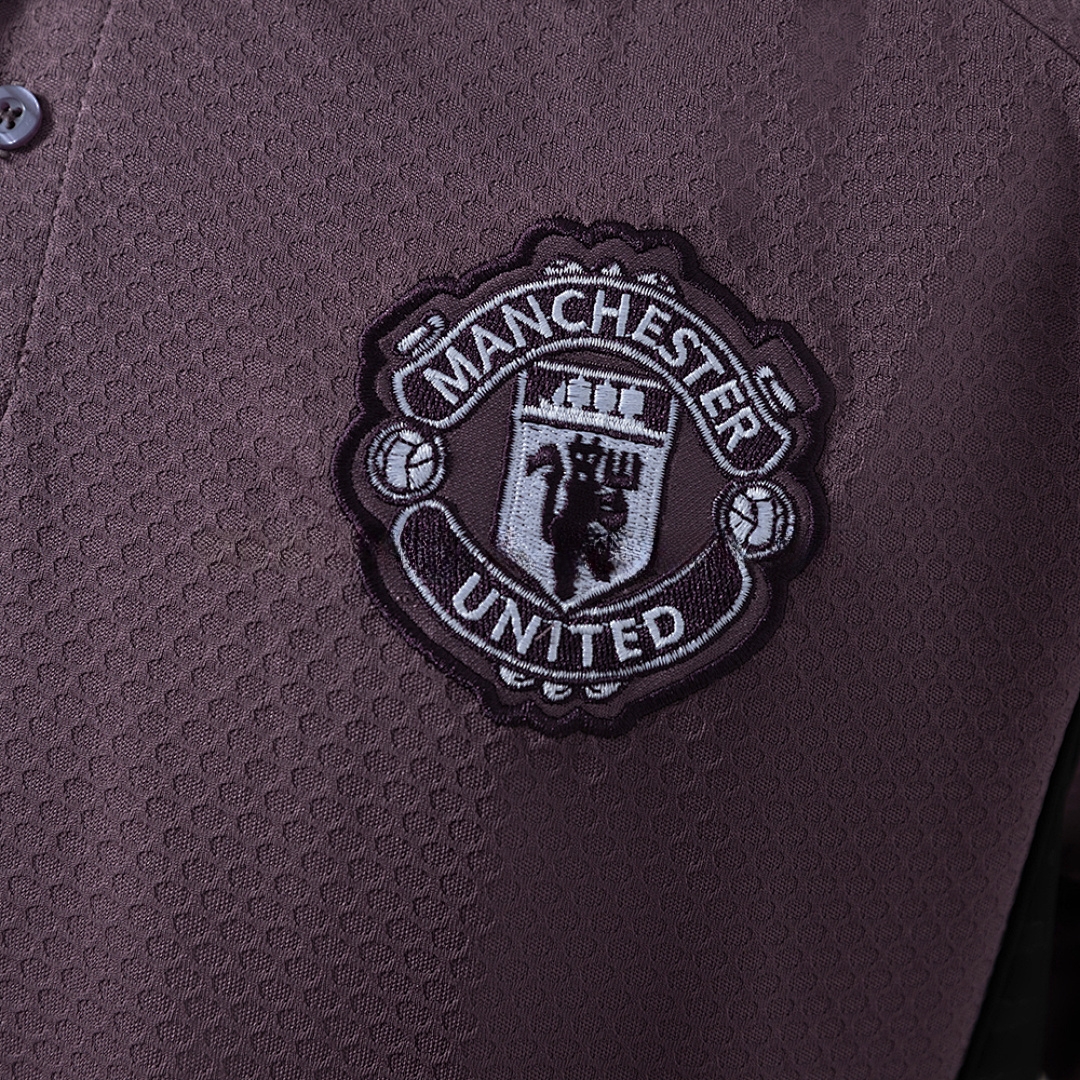 M-U 25_26 POLO - Grey Purple S-XXL – Replica Football Soccer Shirt – S–XXL