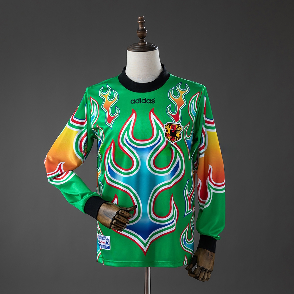 Japan 1998 Retro GK Long Sleeve Jersey – Replica Football Soccer Shirt – S–XXL