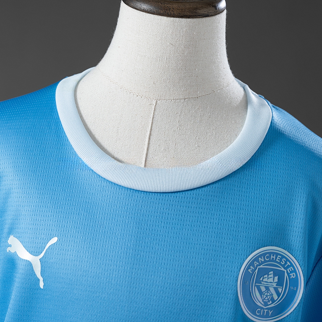 Manchester City 26_27 Home Kids Kit – Replica Football Soccer Shirt – Size 16–28