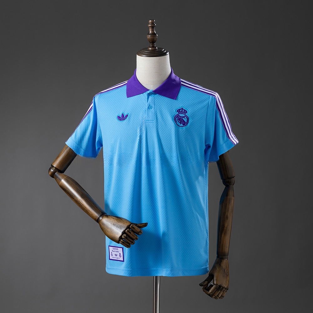 Real Madrid 25_26 POLO - Blue S-XXL – Replica Football Soccer Shirt – S–XXL