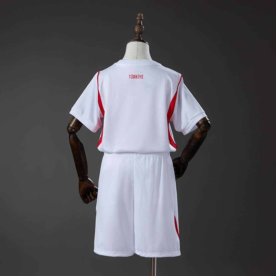 Türkiye2026 Home Kids Kit Jersey – Replica Football Soccer Shirt – Size 16–28